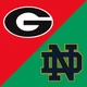 polymarket CFP: Will Georgia beat Notre Dame by 2 or more points?